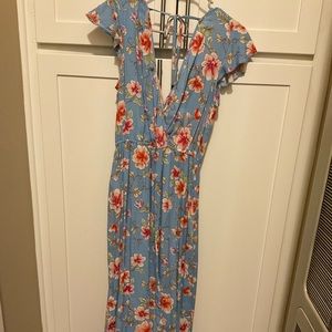 Cute blue dress with flowers